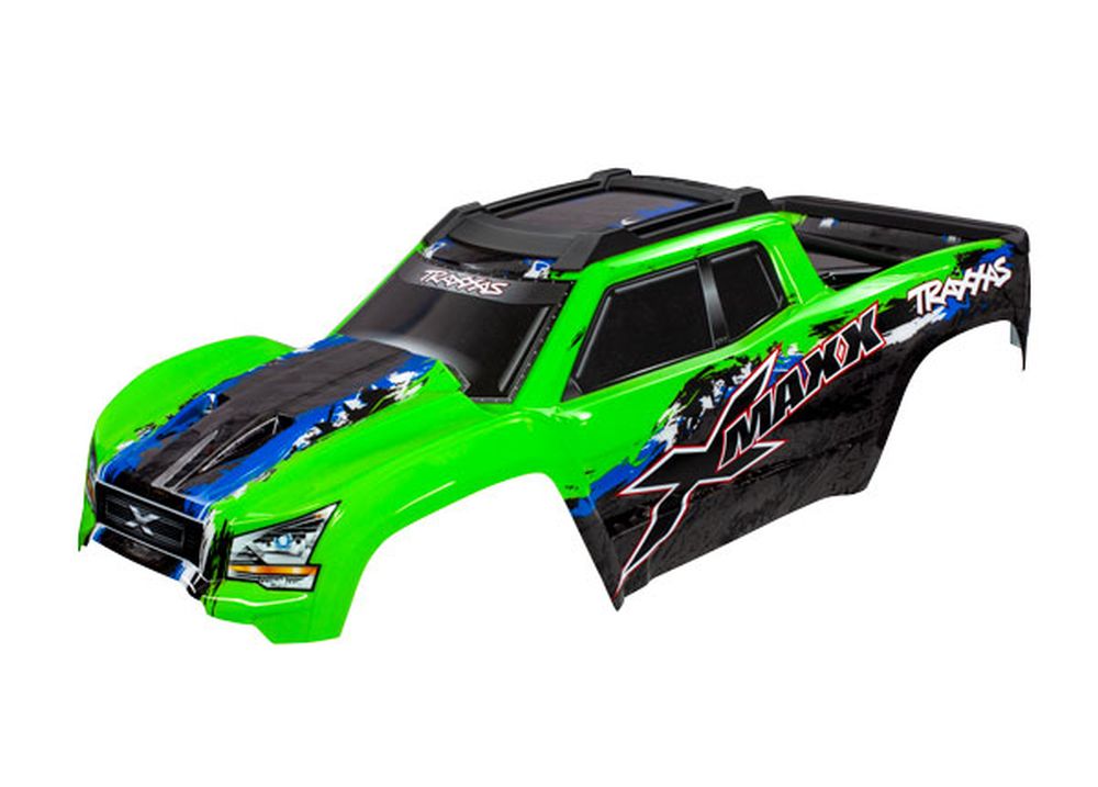 Traxxas 7811G Karosserie X-Maxx grün mit Aufkleber Traxxas 7811G