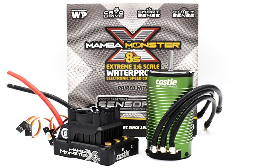 Castle Creations 010-0165-02 Mamba Monster X 8S Combo 1717-1650KV Castle Creations 010-0165-02