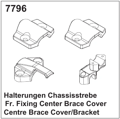 df Models 7796 Halterungen Chassisverstrebung df Models 7796