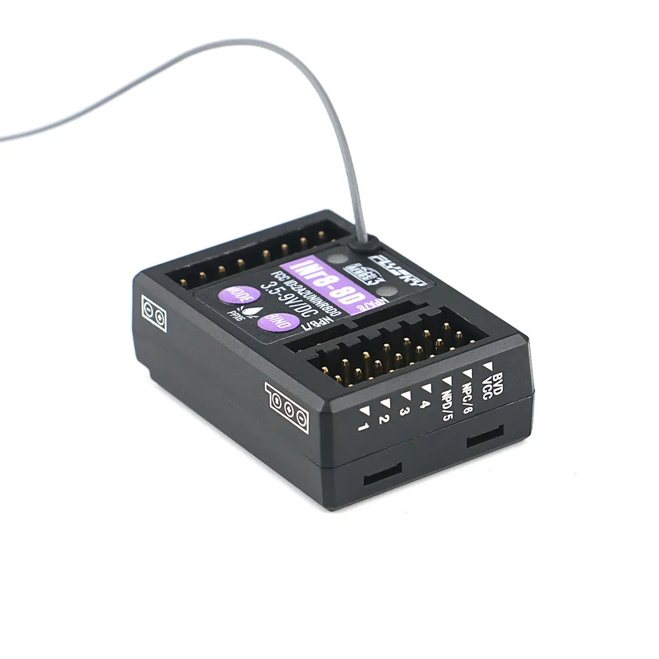 Flysky FS100 FlySky INr8 8D AFHDS3 Empfänger 8 Kanal mit LED Steuerung Flysky FS100