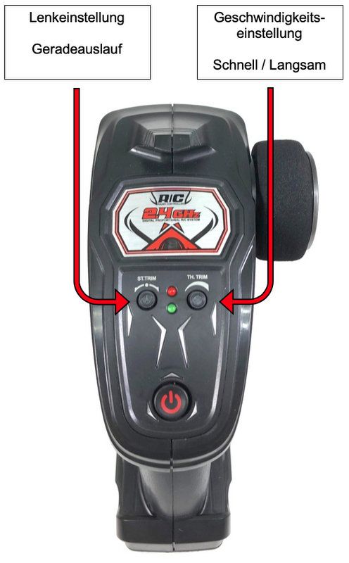 Absima 14001 1:14 EP Truggy POWER schwarz/rot 4WD RTR Detail 1 Absima 14001 Detail 1