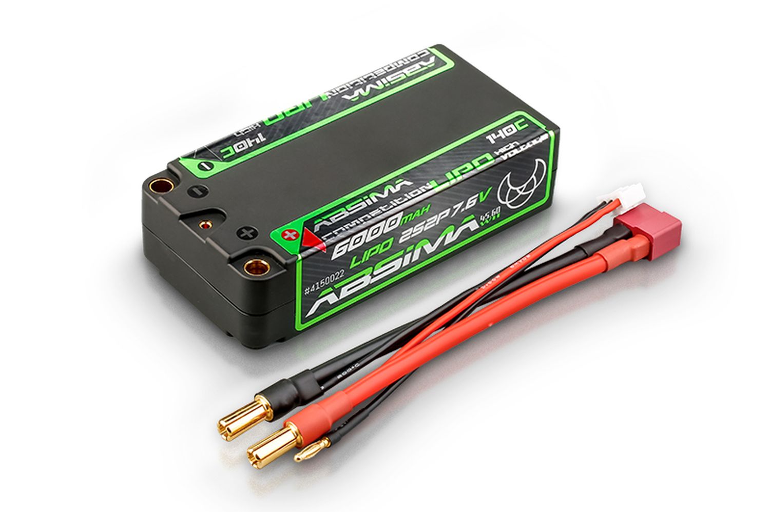 Absima 4150022 Absima Competition Shorty LiPo HV 140C/2S2P HC 6000mAh 5mm Absima 4150022