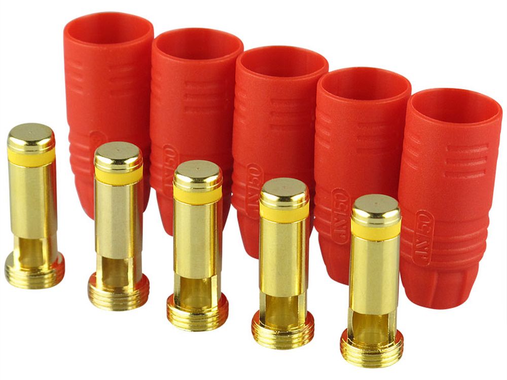 AS150 Anti-Spark plugs red (5)