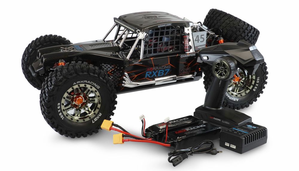 Amewi 22553 1:7 AMXRacing RXB7 Buggy schwarz 4WD RTR Detail 1 Amewi 22553 Detail 1
