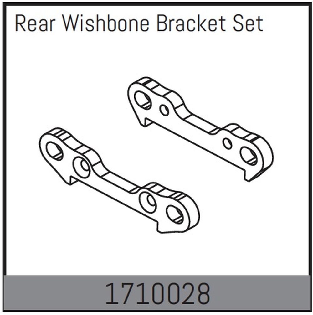 Absima 1710028 Querlenkerhalterset hinten Absima 1710028