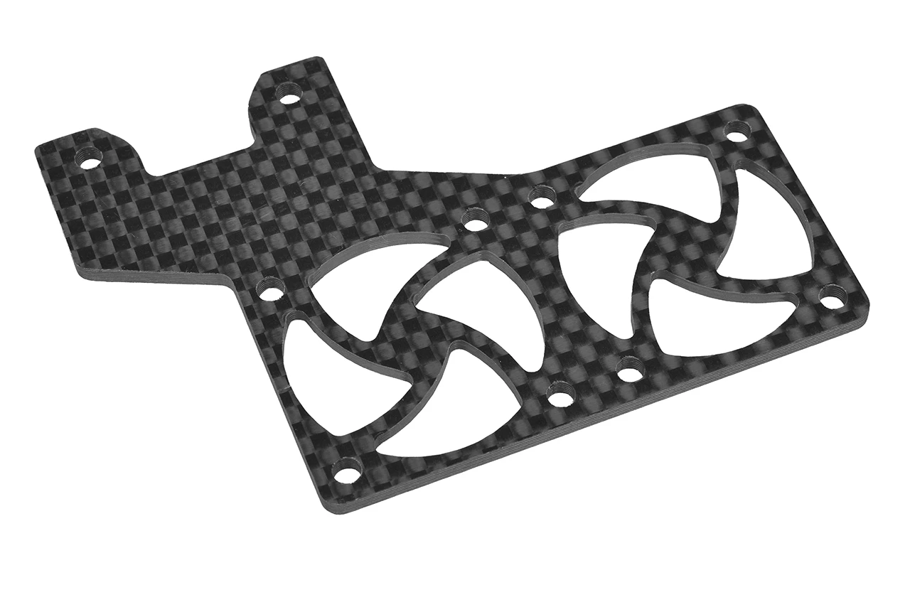 Corally C-00180-1323 1/8 CfK Dual-Lüfterhalter (1) Corally C-00180-1323