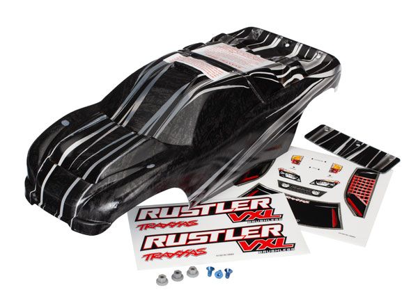 Traxxas 3719 Karosserie Rustler VXL Pro-Grafix (vorbedruckt) Traxxas 3719