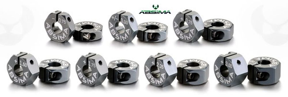 Absima 2560015 Aluminium 7075 T6 Radmitnehmer 12mm Offset +3.00mm 1:10 (2) Detail 2 Absima 2560015 Detail 2
