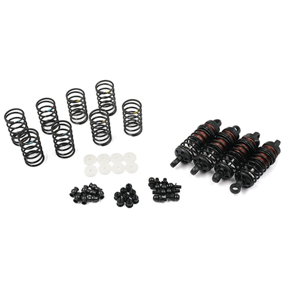 Yeah Racing BBG-0060BK Alu.-Dämpfer-SET 60mm Big Bore GO (4) Yeah Racing BBG-0060BK