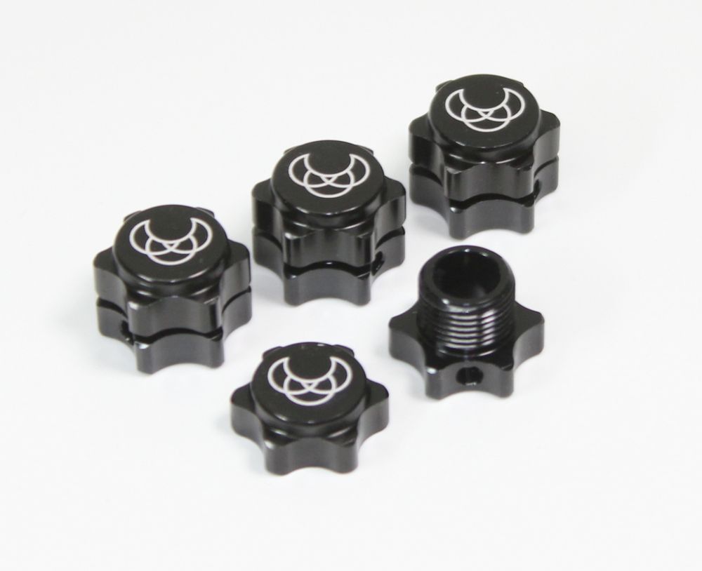 Absima 2560002 Radmitnehmer inkl. Endkappe 17mm schwarz (4) Absima 2560002