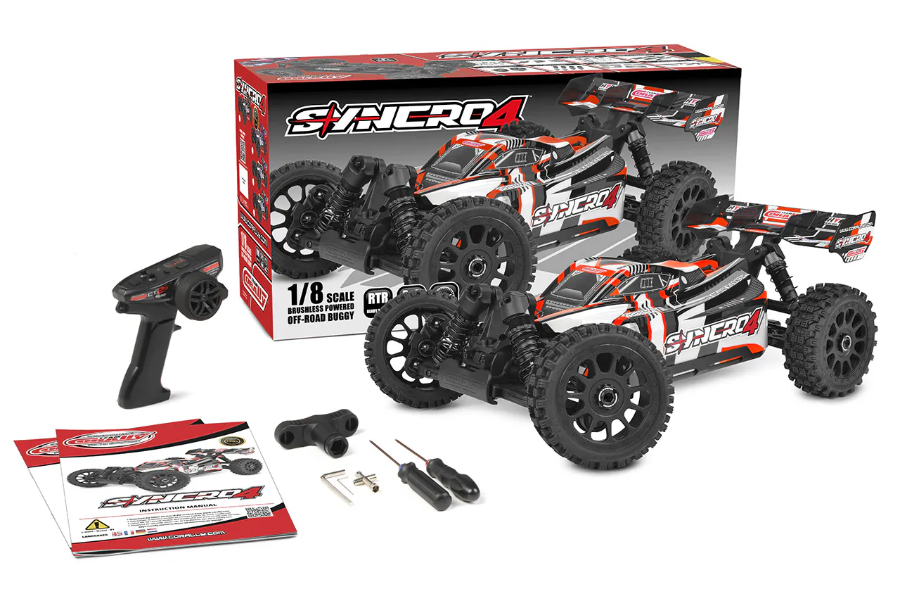 Corally C-00295-R Team Corally SYNCRO-4 1:8 Brushless Buggy RTR 4S Rot Detail 1 Corally C-00295-R Detail 1