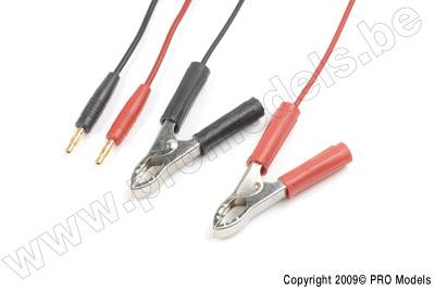Promodels GF-1200-135 Ladekabel Bleiakkus, Silikon Kabel 18AWG (1Paar) Promodels GF-1200-135