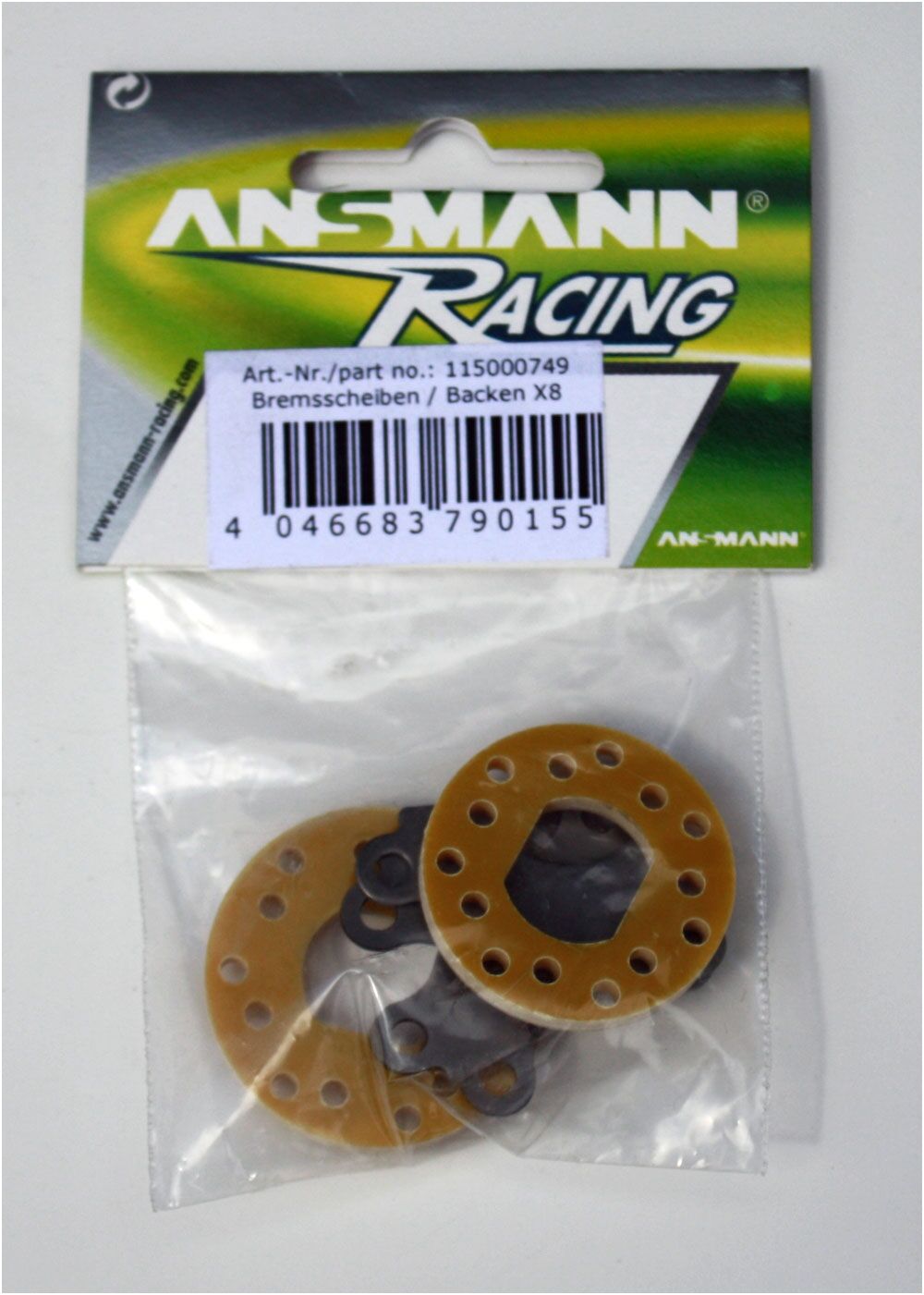 Ansmann Racing 115000749 Bremsscheiben / Backen X8 - T08652 Ansmann Racing 115000749