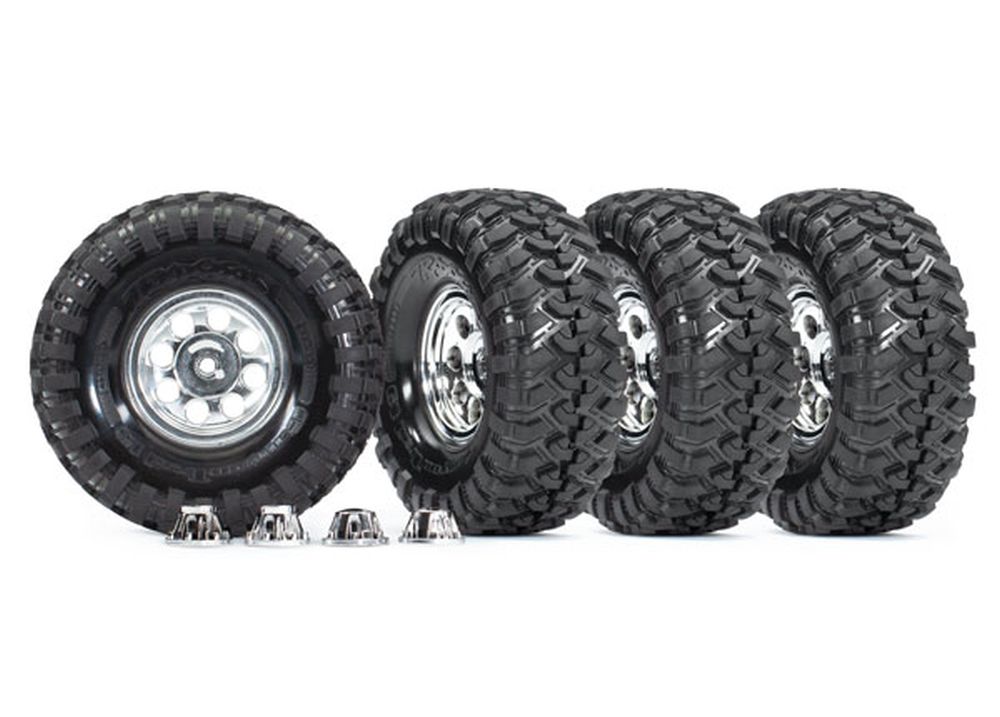 Traxxas 8183X Komplettrad Canyon Trail 4.6x1.9 Classic Felge chrom (4) Traxxas 8183X
