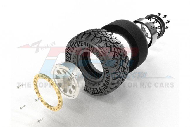 GPM TRX4MZSP1216TIT 1" Alu.-Beadlock Felgen Set Detail 2 GPM TRX4MZSP1216TIT Detail 2