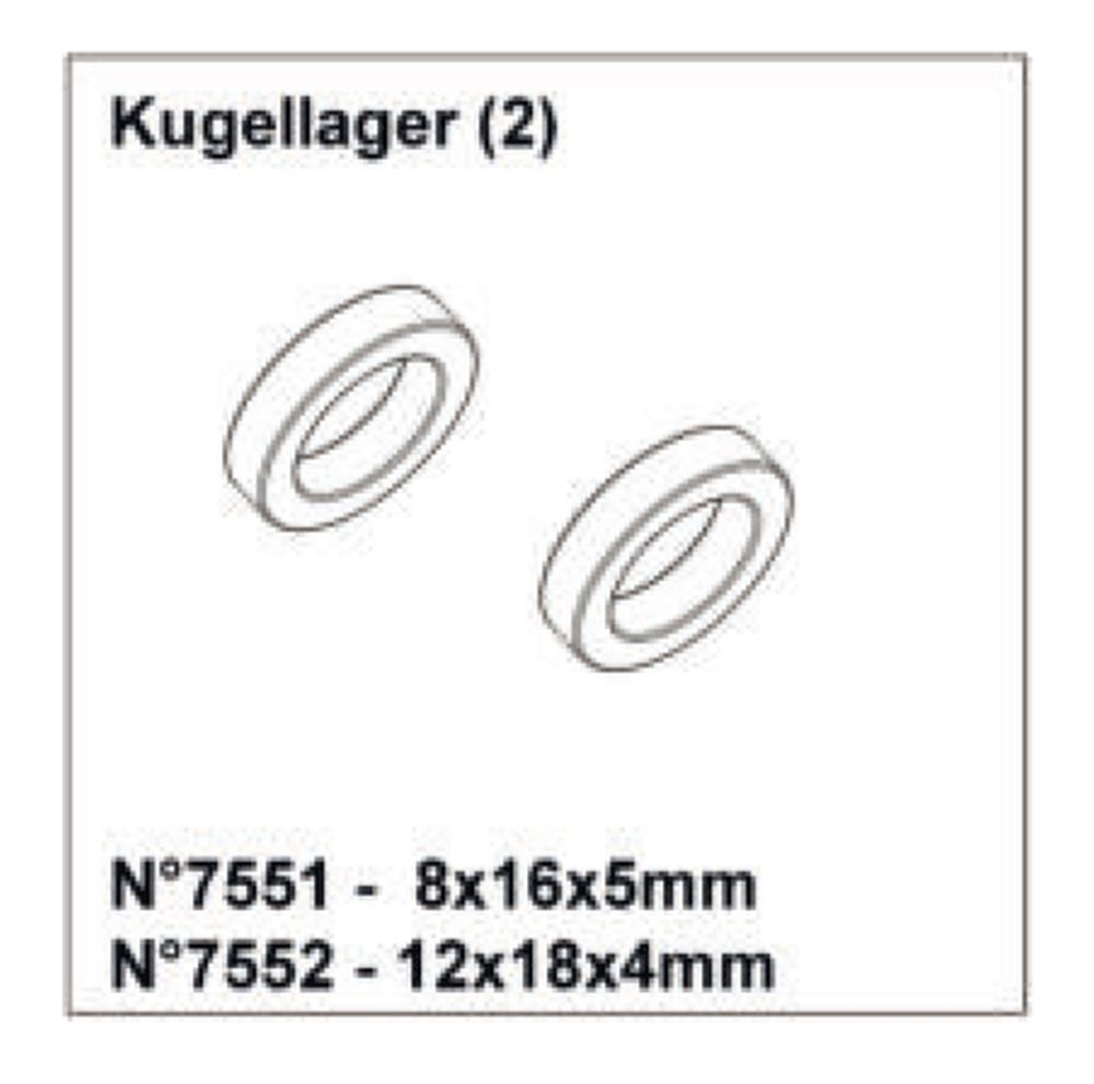 df Models 7552 Kugellager 12x18x4 (2) Detail 7552 df Models 7552 Detail 7552