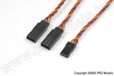 Promodels GF-1121-021 V-Kabel ''HD Silikon Gedrillt'' JR/Hitec, 22AWG, 30cm (1St) Promodels GF-1121-021