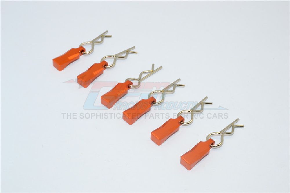 GPM BCM004MOR Karosserie-Clips+Halter mittel orange (6) GPM BCM004MOR