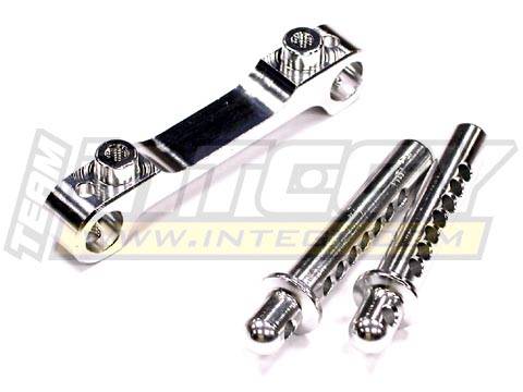 Team Integy T6602.S Firestorm Alu.-Karosseriehalter hinten silber Team Integy T6602.S