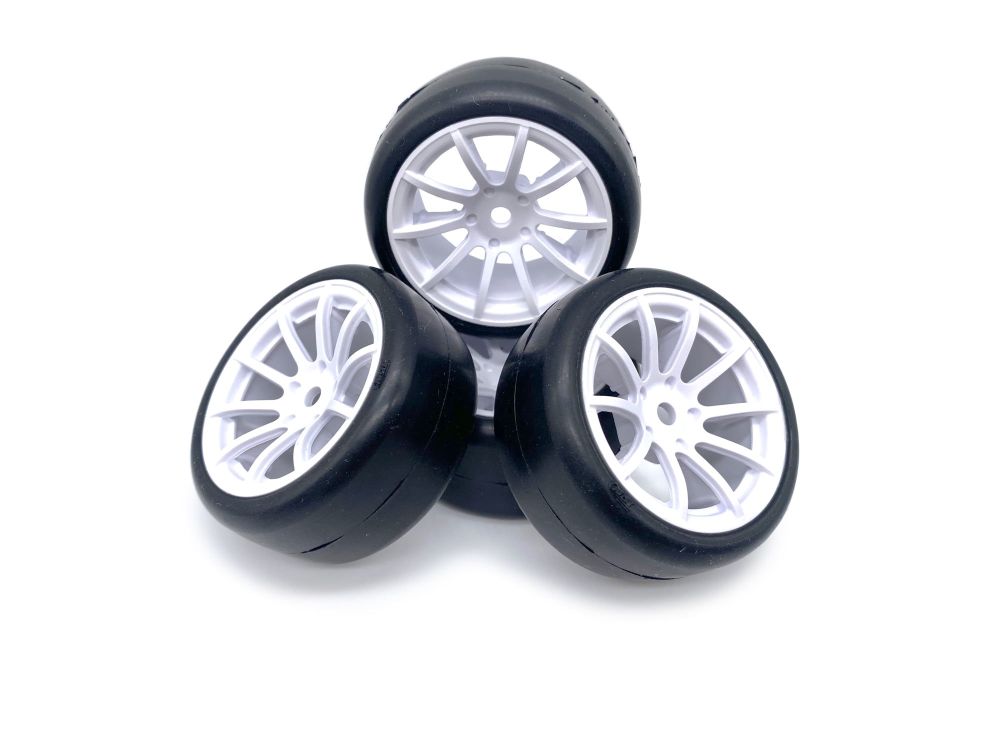 TPRO TP440336WH 1:10 Mini Racing-Räder Asphalt (4) TPRO TP440336WH