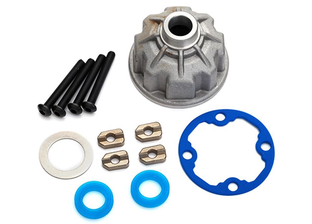 Traxxas 8681X Diff-Gehäuse Alu mit Dichtungen Traxxas 8681X