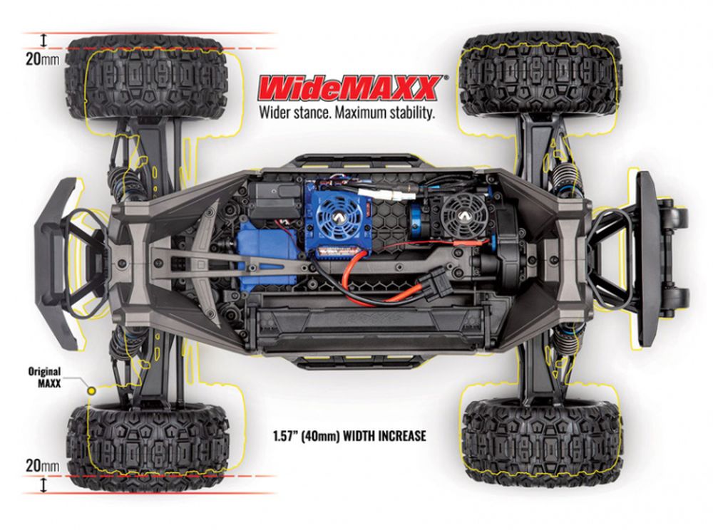 Traxxas 89086-4BLUE 1:10 Wide-Maxx Monster Truck blau RTR Detail 3 Traxxas 89086-4BLUE Detail 3