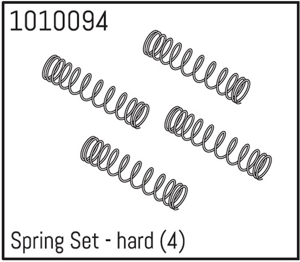 Absima 1010094 Spring Set - hard (4) Micro Crawler 1:18 u. 1:24 Absima 1010094