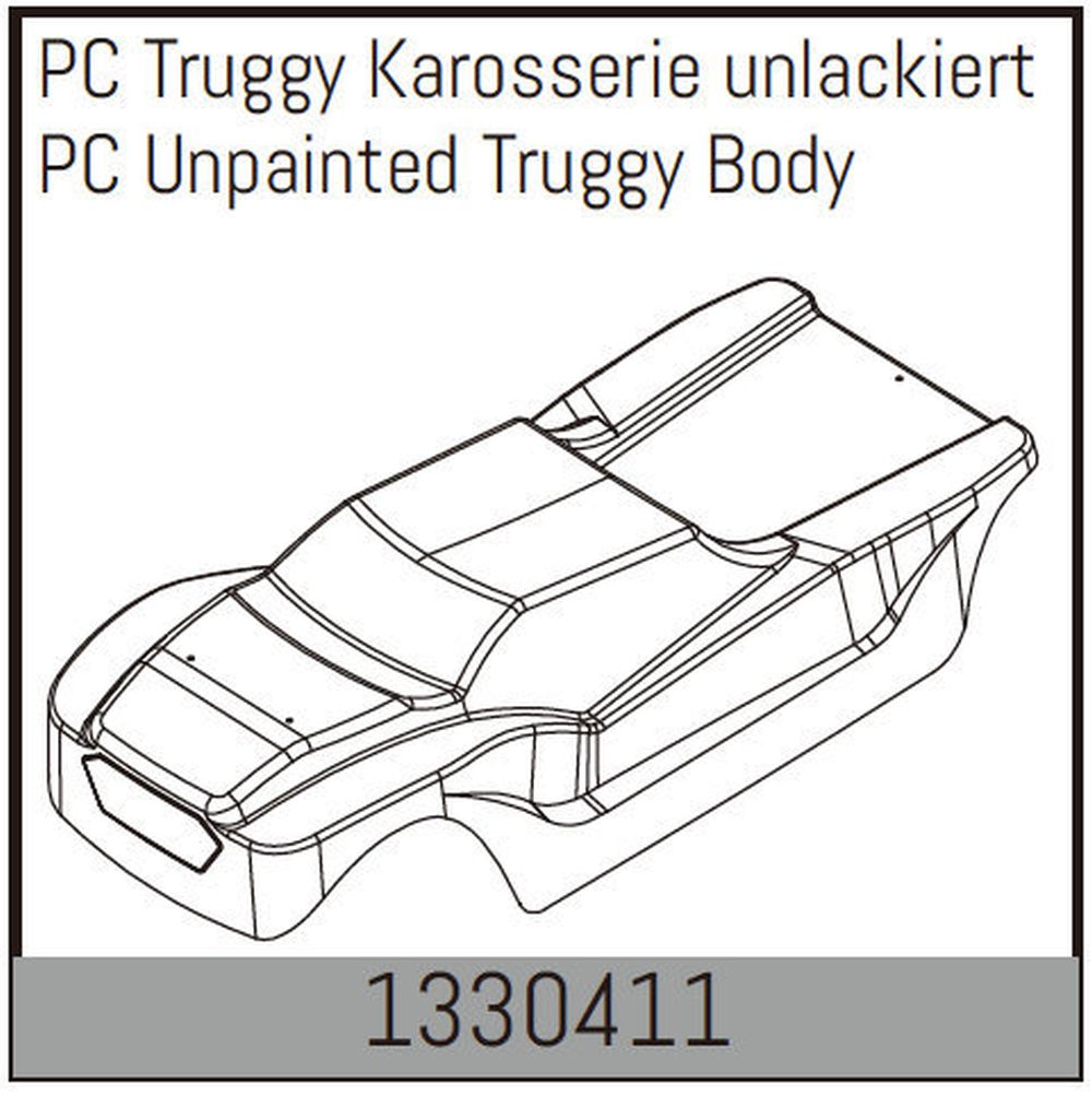 Absima 1330411 PC Truggy Karosserie unlackiert Absima 1330411