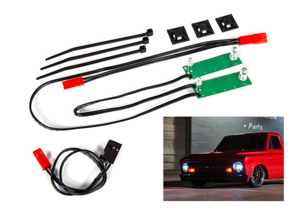 Traxxas 9496 LED Licht-Set vorne komplett weiß inkl. Kleinteile Traxxas 9496