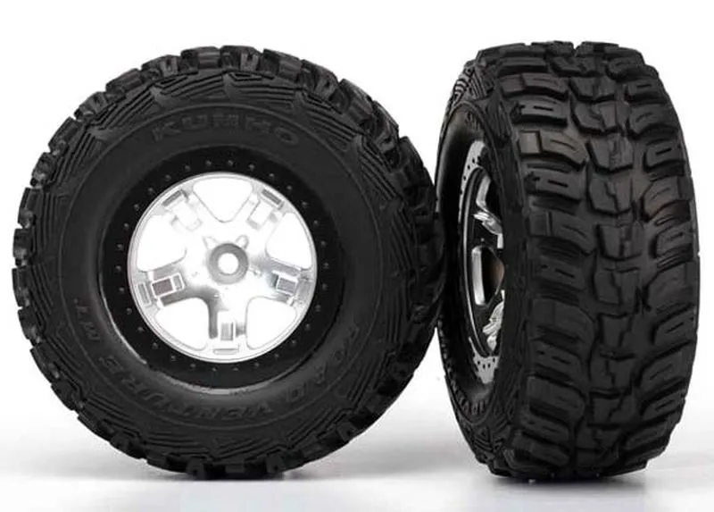 Traxxas 5880X Reifen+Felge montiert Kumho 4WD (2) Traxxas 5880X