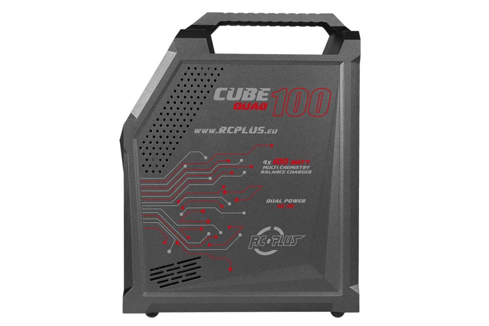 RC Plus RC-CHA-210 Cube 100 Quad Ladegerät AC/DC 4x100 Watt Detail 4 RC Plus RC-CHA-210 Detail 4