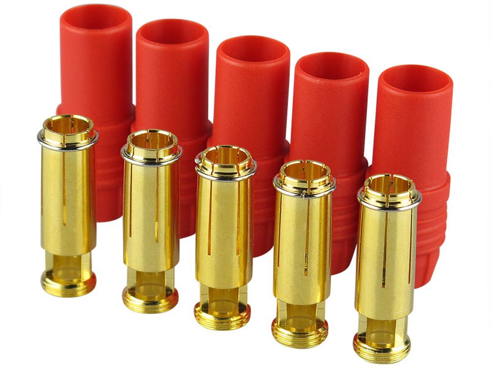 Yuki Model 600210 AS150 Antiblitz Buchsen rot (5) Yuki Model 600210