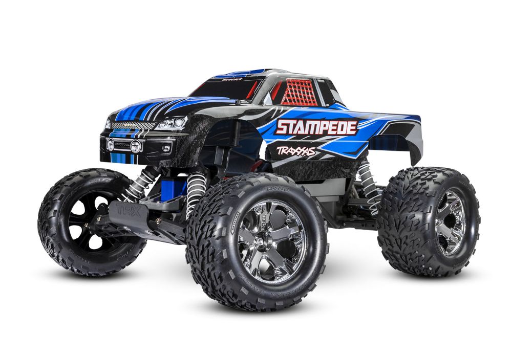 Traxxas 36054-8BLUE 1:10 Stampede 2WD Brushed, Akku, 4A Ladegerät blau RTR Traxxas 36054-8BLUE