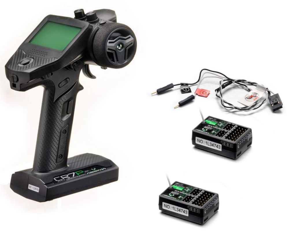 Absima 2000104 CR7P 7-Kanal Fernsteuerung 2.4GHz ANT inkl. 2 Empfänger Absima 2000104