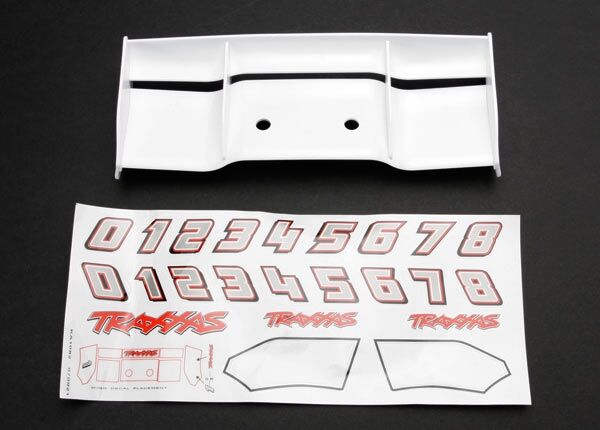 Traxxas 5412 Revo Heckflügel+Decal weiss Traxxas 5412