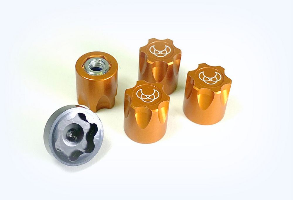 Absima 2560027 1:10 Radnabe M4 gold (4) Absima 2560027