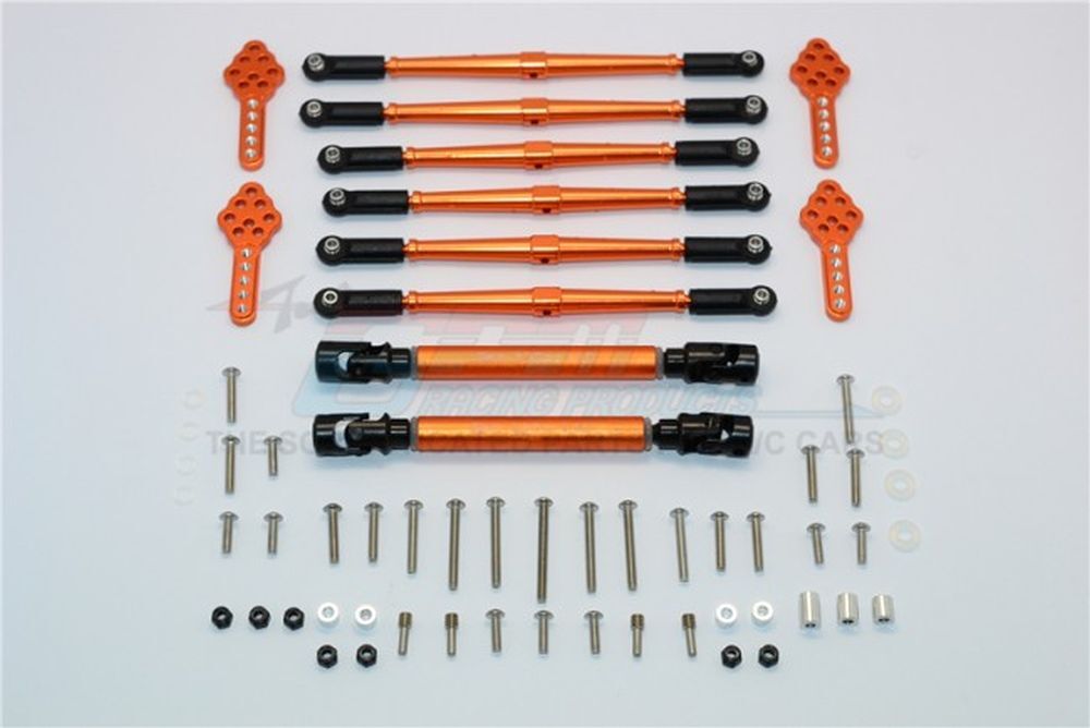 GPM SCXH87ORBEB SCX10 Chassis-Liftkit 77-87mm orange GPM SCXH87ORBEB