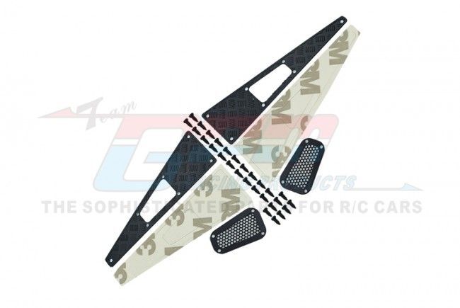 GPM TRX4MZSP4BK TRX-4M LR Defender seitliche Motorhauben-Stahlplatte GPM TRX4MZSP4BK
