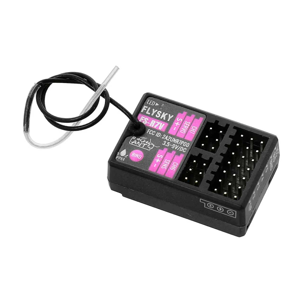 Flysky FS025 FlySky R7V ANT Empfänger 7 Kanal mit Gyro Flysky FS025