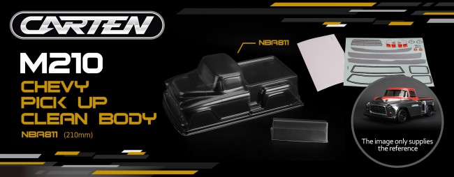Carten RC NBA811 1:10 Chevy Pick Up M-Chassis Karosserien klar Detail 5 Carten RC NBA811 Detail 5