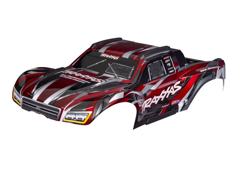 Traxxas 10211-RED Karosserie Maxx Slash rot mit Aufkleber Traxxas 10211-RED