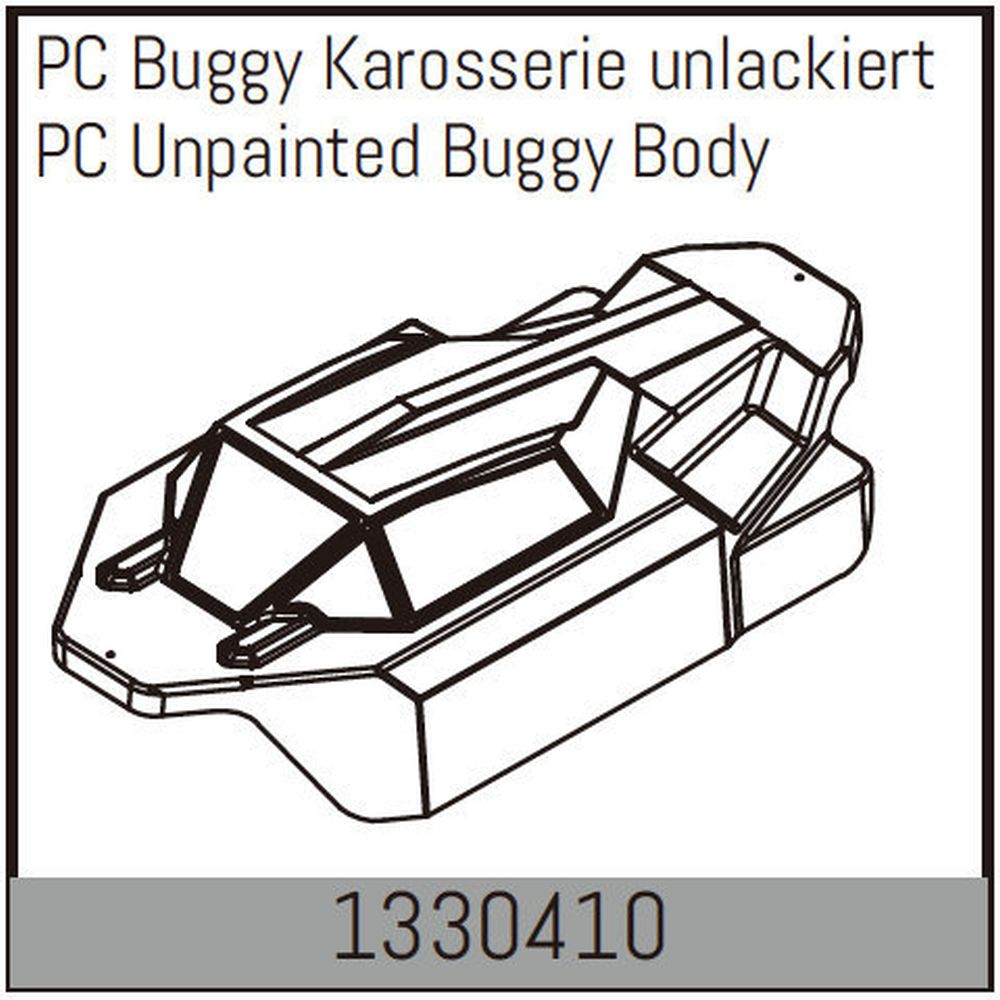 Absima 1330410 PC Buggy Karosserie unlackiert Absima 1330410