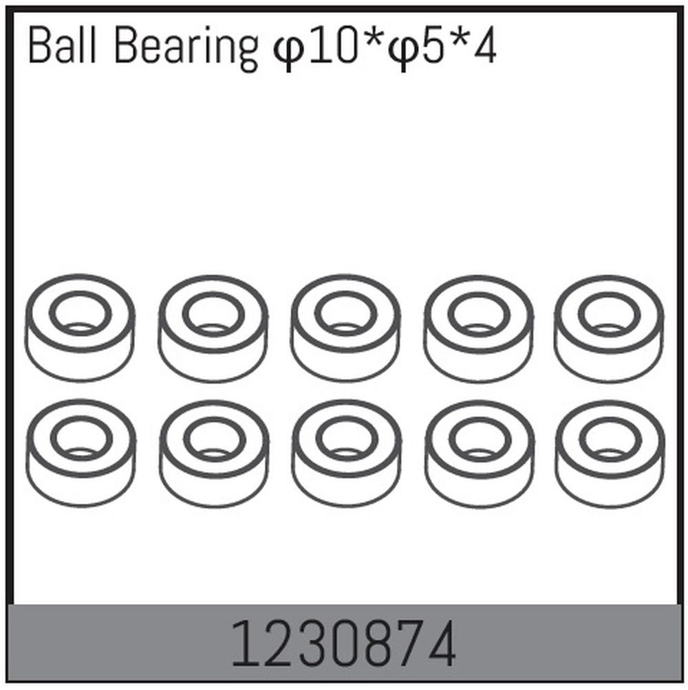 Absima 1230874 Kugellager 10x5x4 (10) Absima 1230874