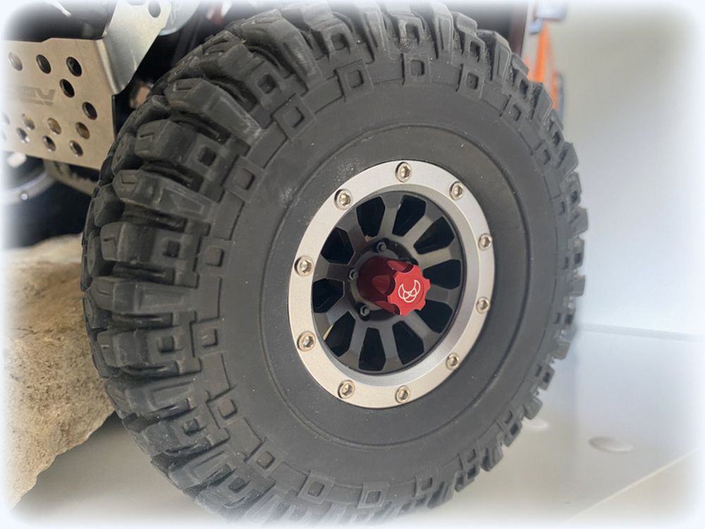 Absima 2560026 1:10 Radnabe M4 rot (4) Detail 1 Absima 2560026 Detail 1