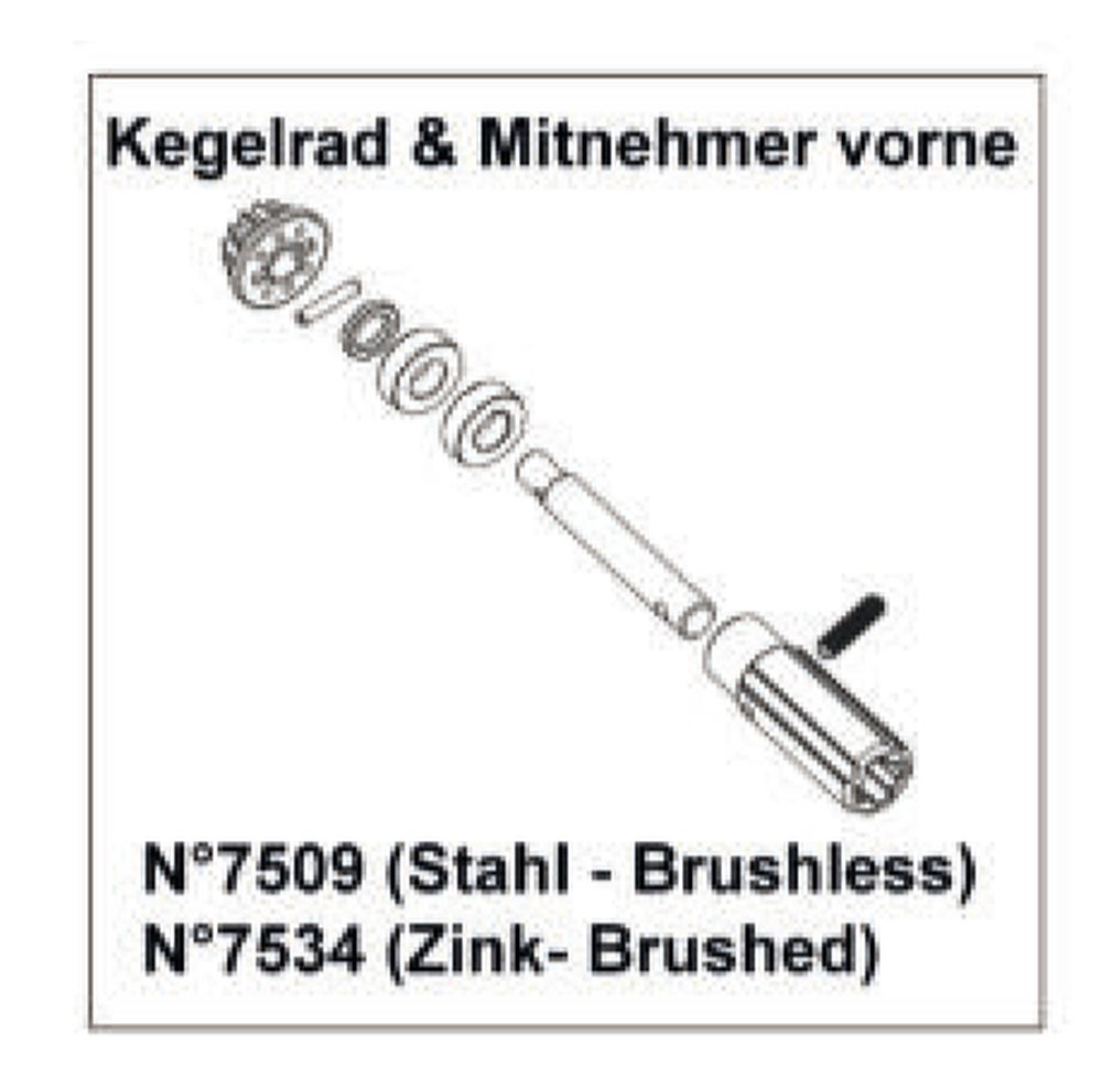 df Models 7534 Kegelradeinheit vorne (Zink) Detail 7534 df Models 7534 Detail 7534