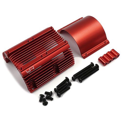 Yeah Racing YA-0600RD 40mm Motor-Kühlkörper Duo rot Yeah Racing YA-0600RD