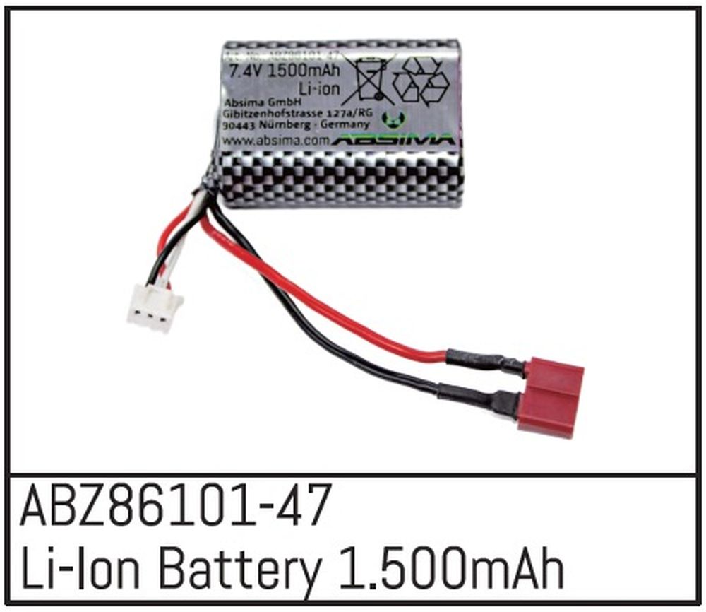 Absima ABZ86101-47 Mini-AMT LiIon 7,4V/1500mAh Absima ABZ86101-47