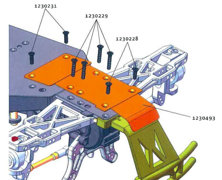 Absima 1230493 HSP Truck Stahl-Chassisschutz Absima 1230493
