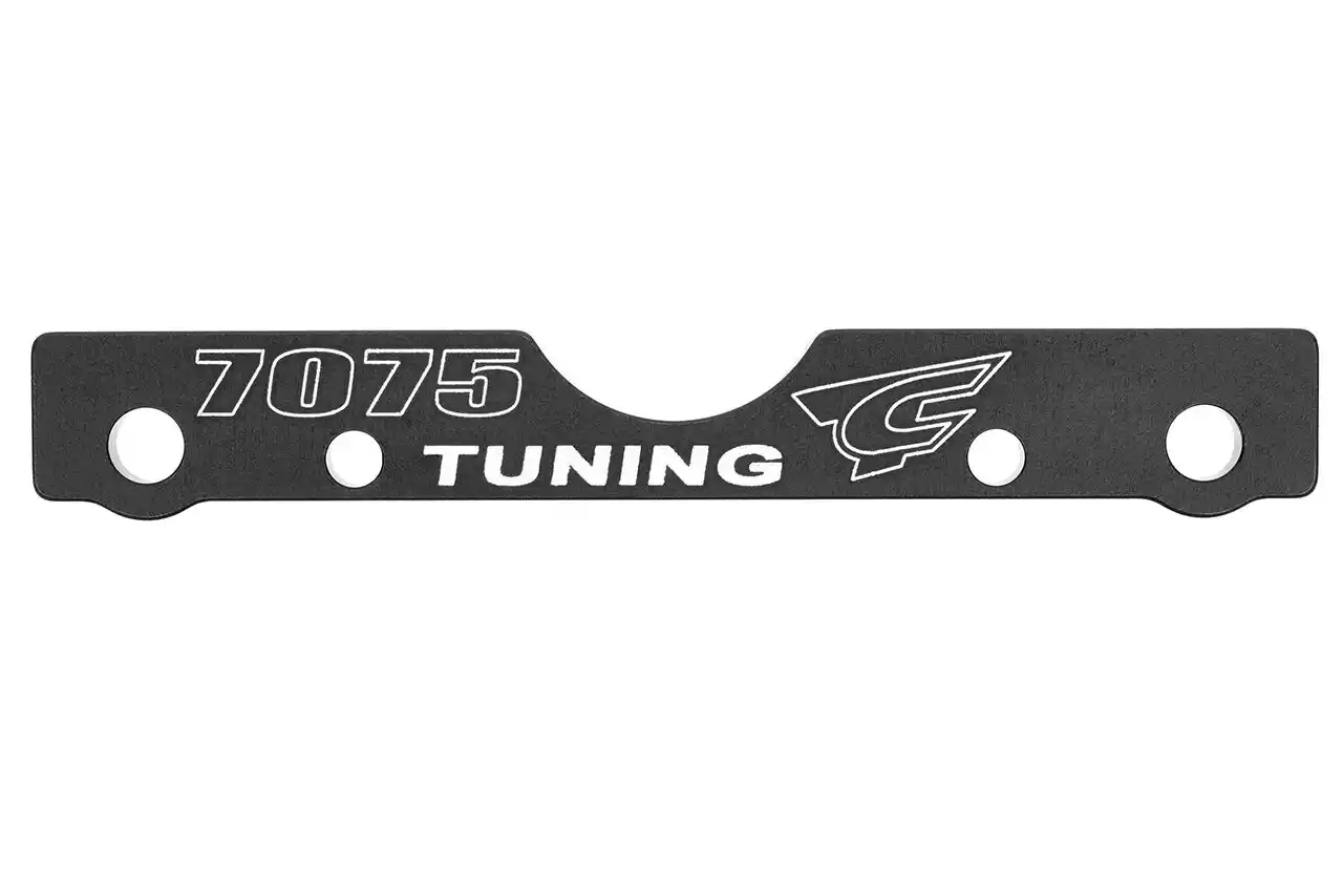 Corally C-00180-682 Querlenkerhalterung FR Alu T6 3mm hart schwarz Detail 1 Corally C-00180-682 Detail 1