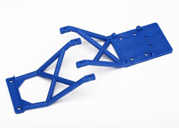 Traxxas 3623X Chassis-Verstrebung vorn/hinten blau Traxxas 3623X